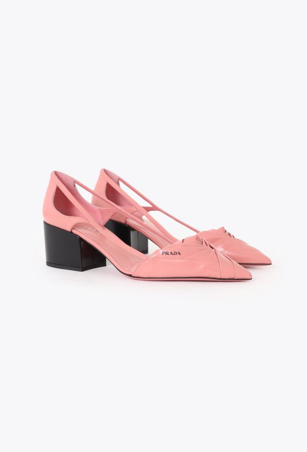 Prada F/W 2024 Sculpted Rose Pumps - 4
