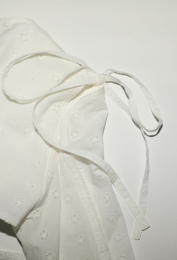 Calvin Klein Open-Back Cotton Eyelet Dress - 7