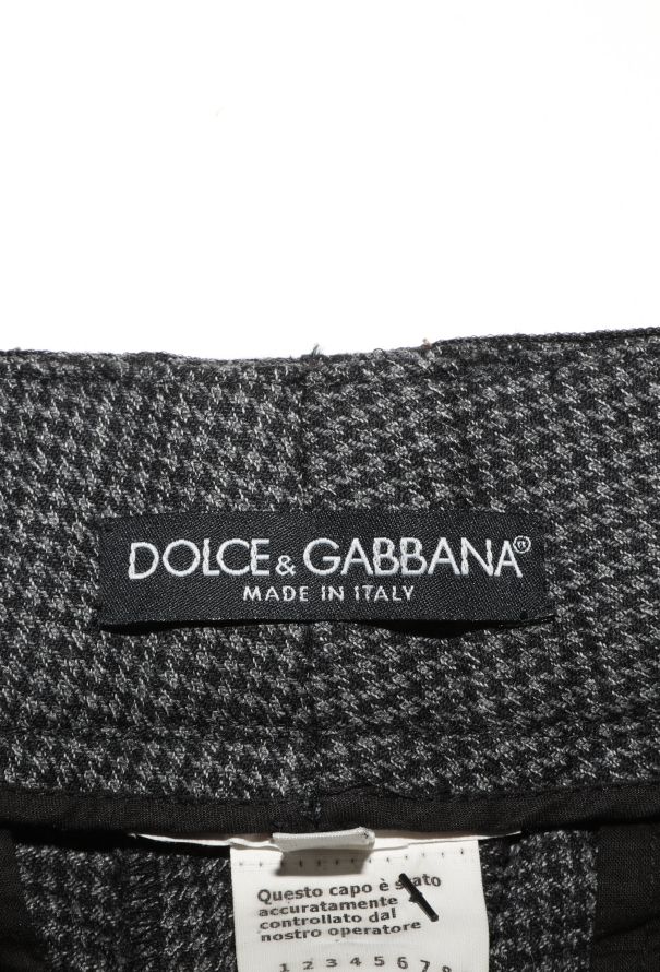 Dolce & Gabbana ’90s Houndstooth Velvet Smoking Trousers - 6