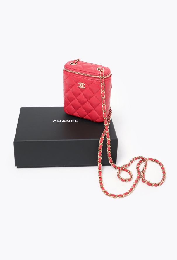 Chanel Classic Vertical Caviar Vanity Case Bag - 2