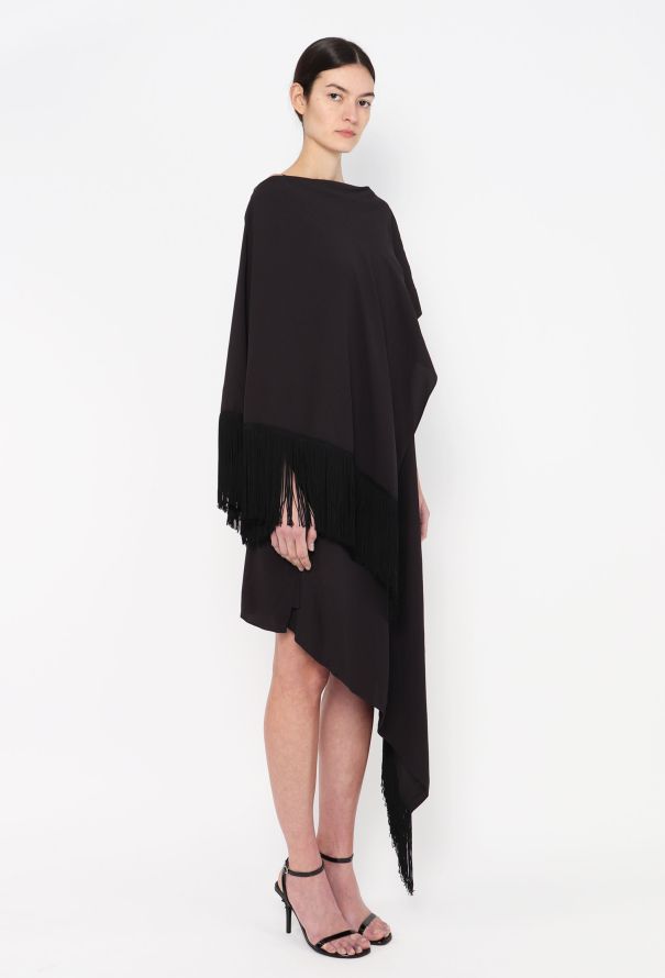 Balenciaga Asymmetrical Tassel Trim Ensemble - 4 Balenciaga Asymmetrical Tassel Trim Ensemble - 4