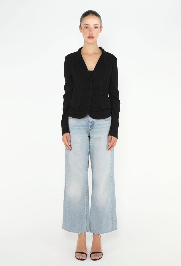 Prada 2006 Ruched Crêpe Blazer - 2