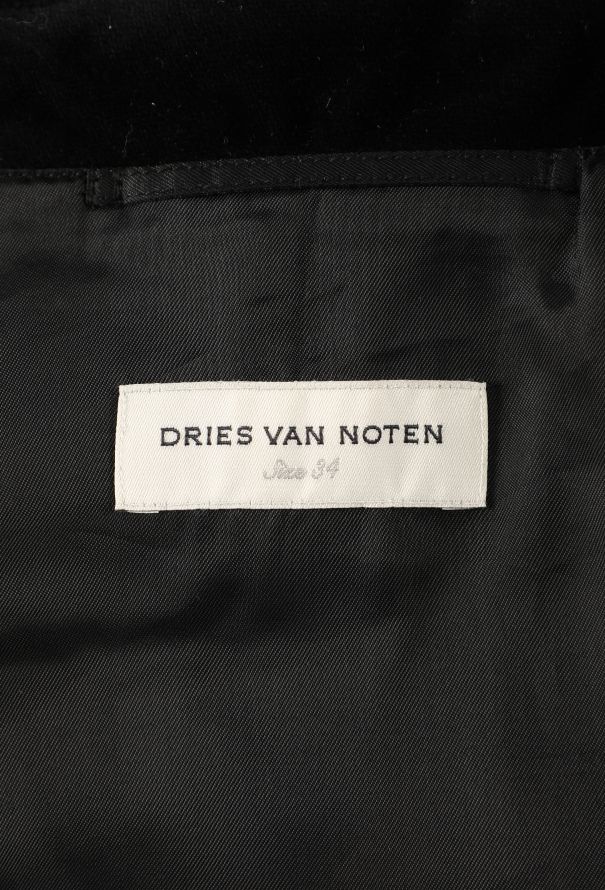 Dries Van Noten Velvet Embellished Belted Coat, F/W 2016 - 8