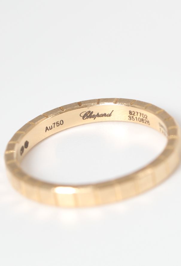 Chopard 18k Yellow Gold Ice Cube Ring - 6 Chopard 18k Yellow Gold Ice Cube Ring - 6