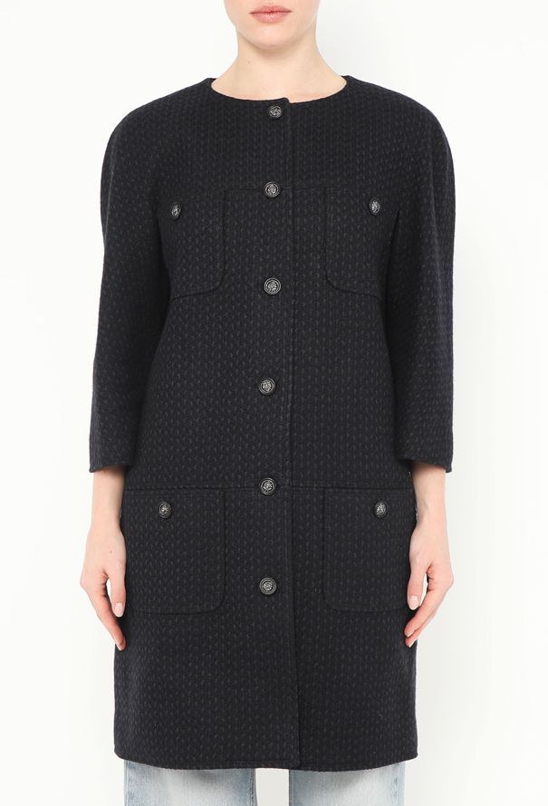 Chanel F/W 2014 Tweed Cocoon Coat - 1