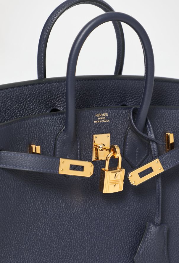 Hermès Bleu Nuit Togo Birkin 25 - 12