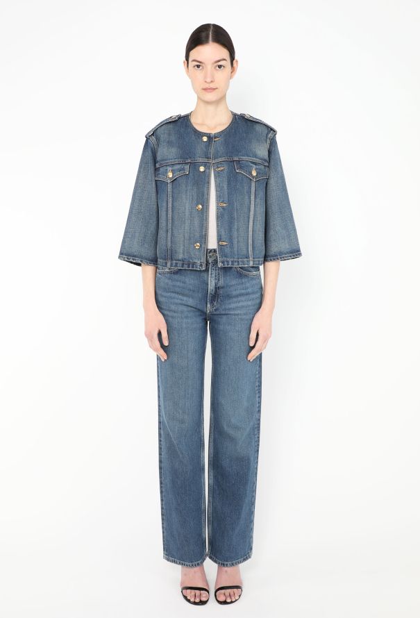 Céline 2021 Denim Triomphe Jacket - 4 Céline 2021 Denim Triomphe Jacket - 4