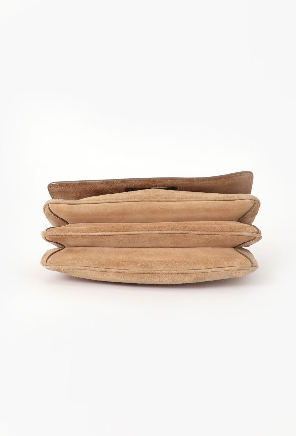 Prada Brown Suede Shoulder Bag - 6