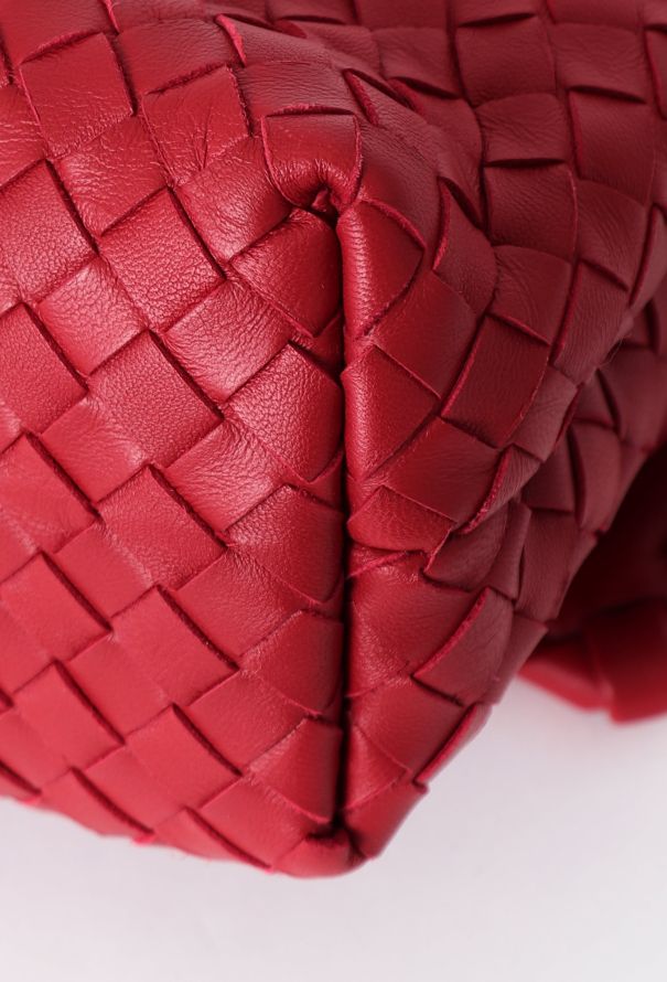 Bottega Veneta Olimpia Red signature Intrecciato leather Shoulder Bag - 8