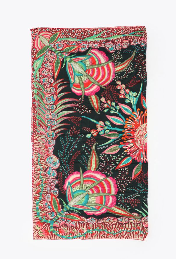 Hermès ‘Flowers of South Africa’ 140cm Silk Carré - 1