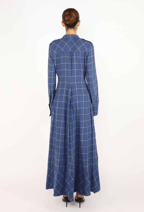 Khaite Tartan Flannel Maxi Dress, F/W 2018 - 5