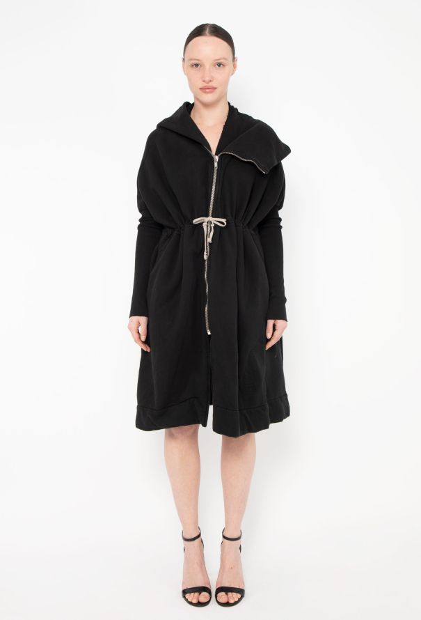 Rick Owens Drkshdw Asymmetrical Hoodie Dress - 1