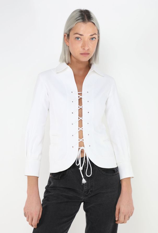 Louis Vuitton Early 2000s Lace-Up Jacket - 1