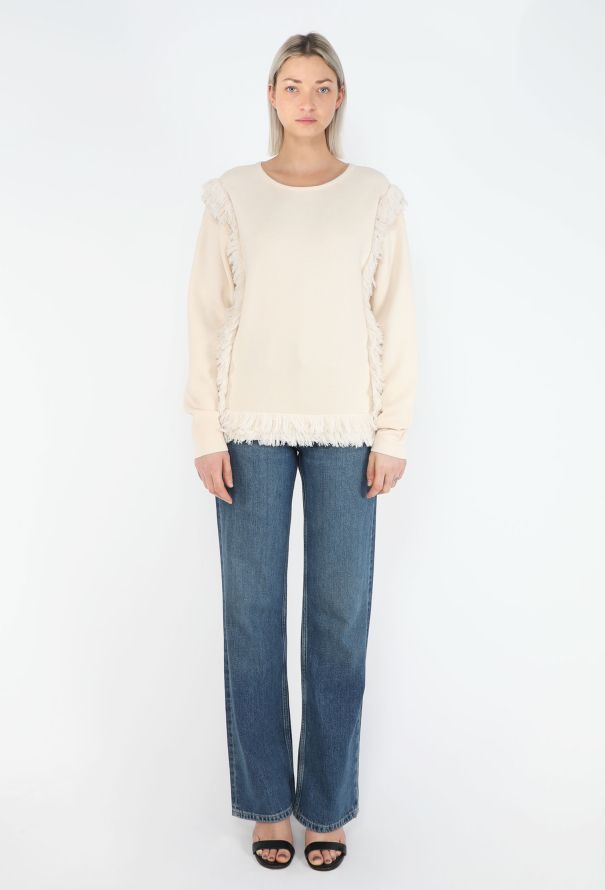 Chloé 2015 Fringed Trim Sweater - 2