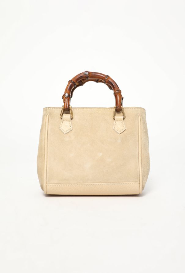 Gucci Vintage Suede Bamboo Mini Bag - 4 Gucci Vintage Suede Bamboo Mini Bag - 4
