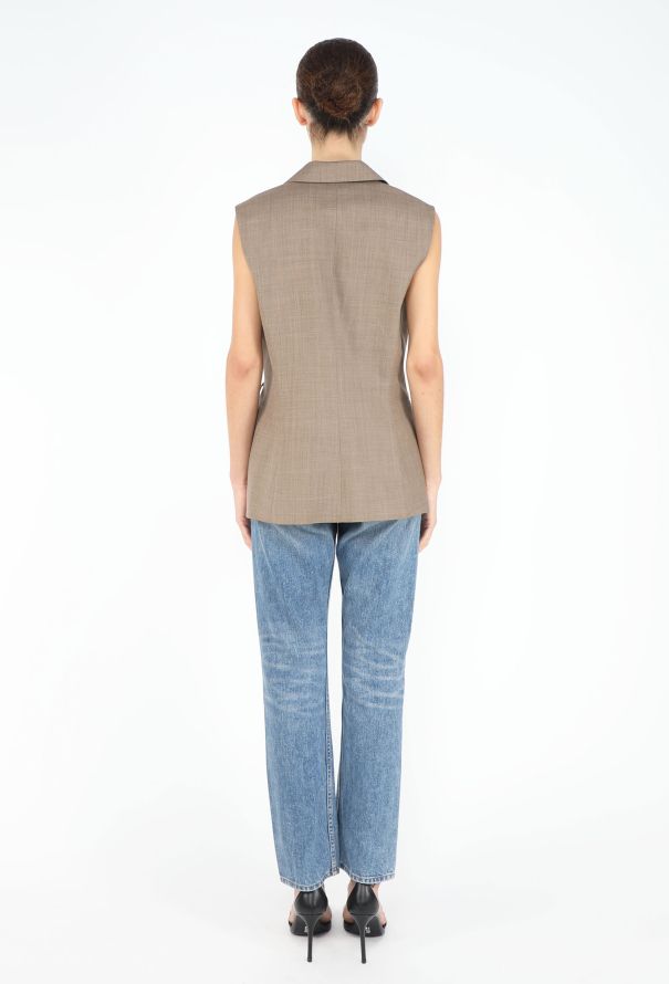 Hermès Notched Wrap Vest - 4