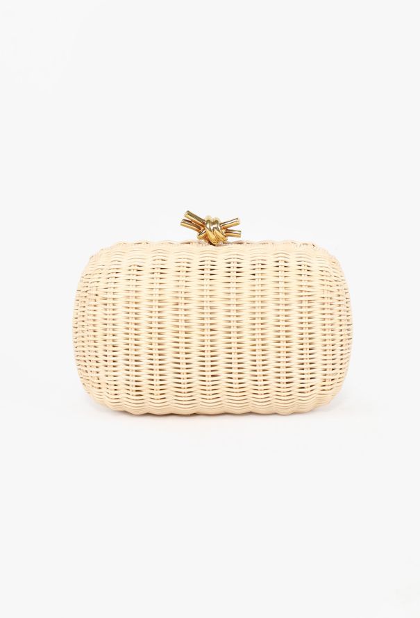 Bottega Veneta Knot Chain Rattan Crossbody Bag, 2024 - 5