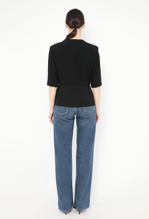 Céline S/S 2012 Crêpe Peplum Top - 5