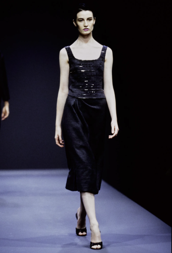S/S 1998 Beaded Linen Tank - Prada | ReSee