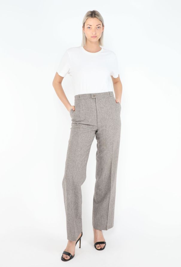 Saint Laurent '70s Brushed Wool Trousers - 3
