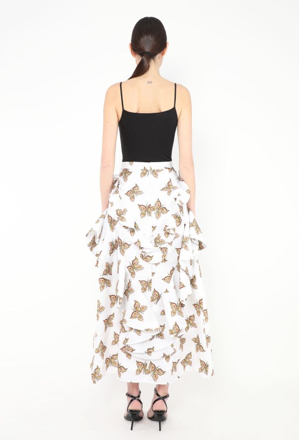 Rodarte F/W 2019 Ruffled Butterfly Ensemble - 7