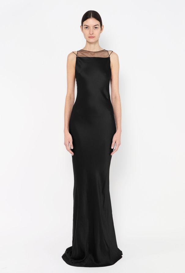 Maison Margiela 2024 Charmeuse Open-Back Gown - 2 Maison Margiela 2024 Charmeuse Open-Back Gown - 2