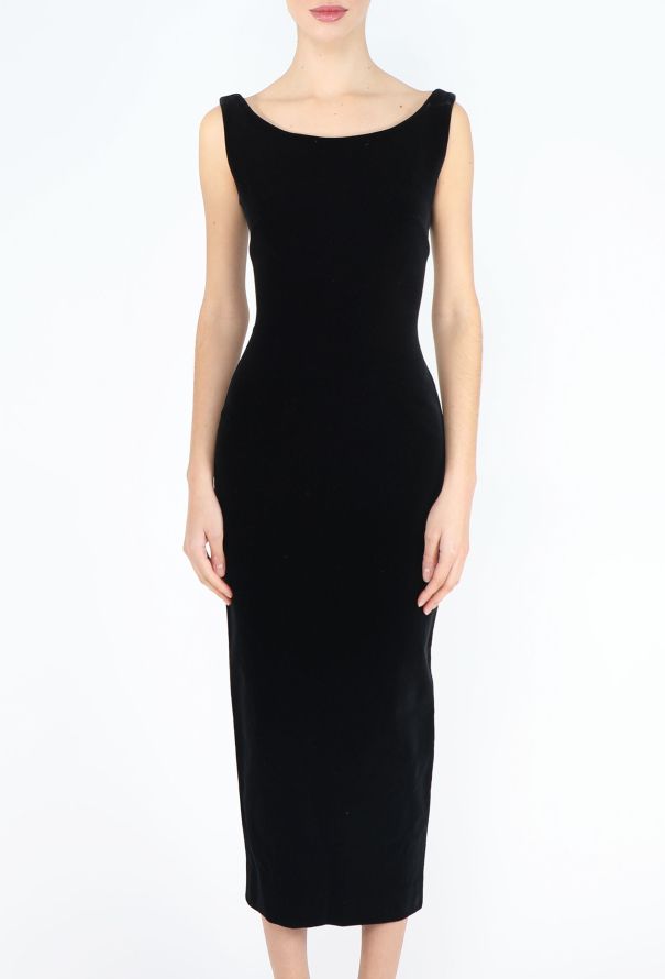 Katharine Hamnett '90s Velvet Hourglass Dress - 2