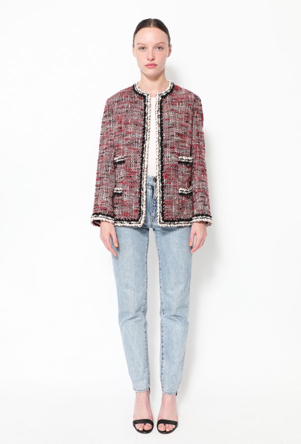 Chanel Tweed Braided Trim Jacket - 2