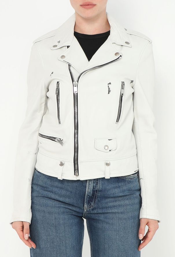 Saint Laurent S/S 2016 Distressed Leather Biker Jacket - 4 Saint Laurent S/S 2016 Distressed Leather Biker Jacket - 4