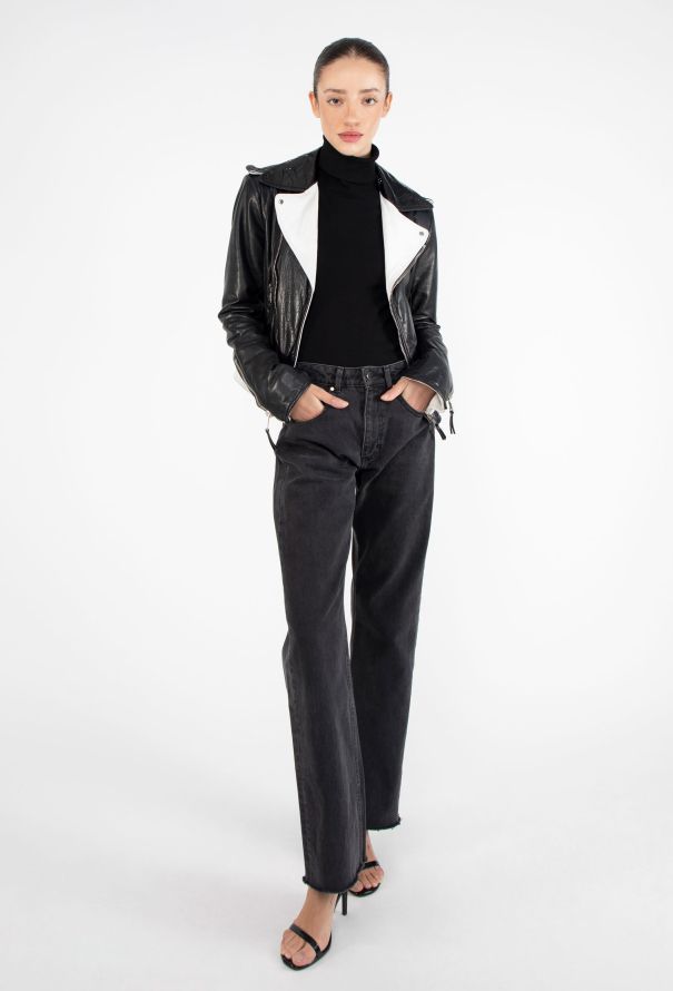 Balenciaga S/S 2007 Bicolor Biker Jacket - 4