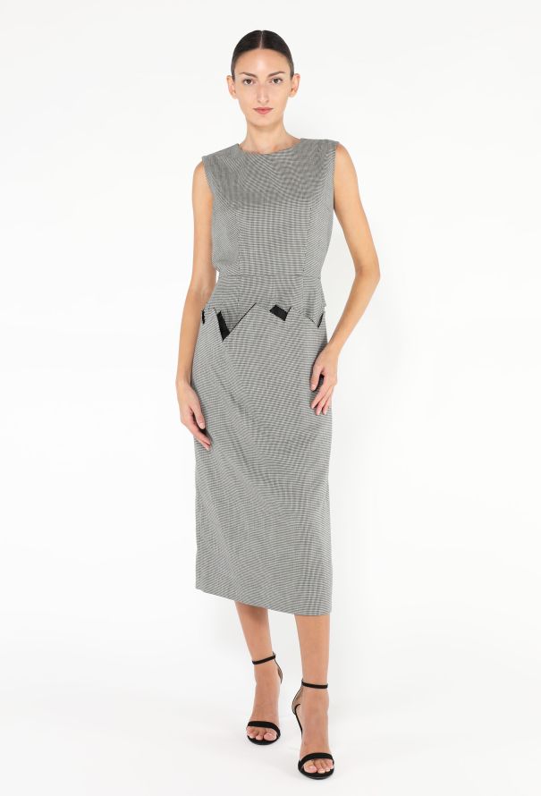 Comme des Garçons 2019 Houndstooth Midi Dress - 2