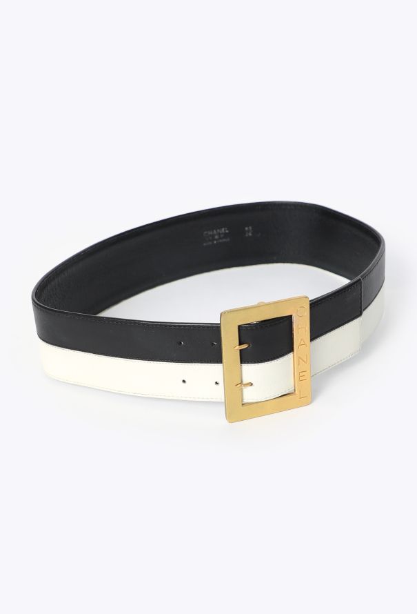 Chanel ICONIC S/S 1995 Bicolor Belt - 4