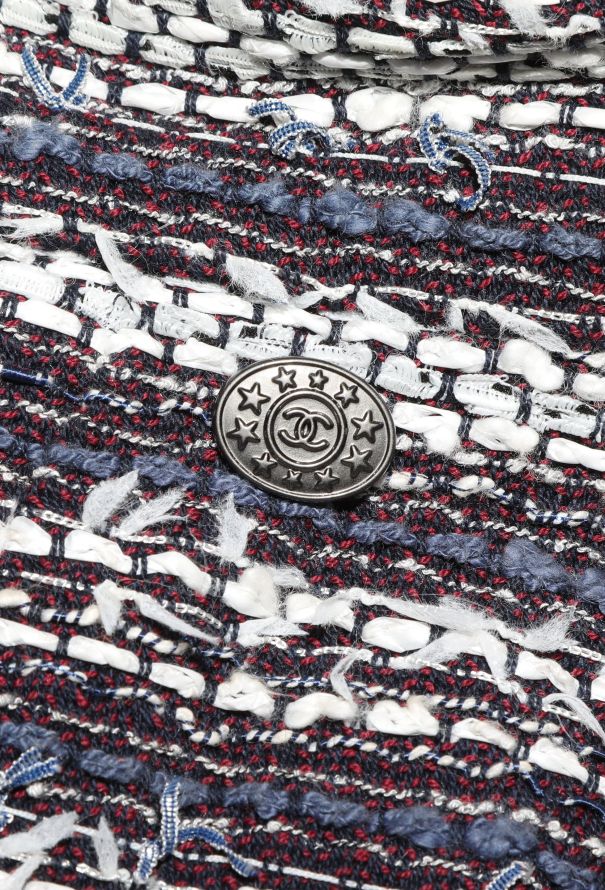 Chanel Striped Tweed Skirt Ensemble - 9 Chanel Striped Tweed Skirt Ensemble - 9