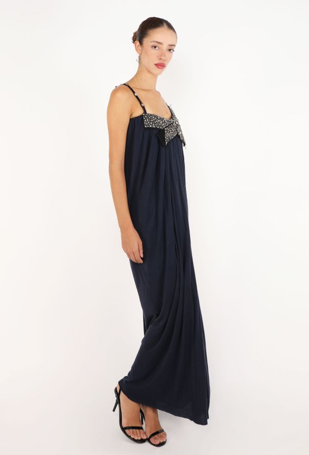 Lanvin Embellished Empire Jersey Gown, 2008 - 4