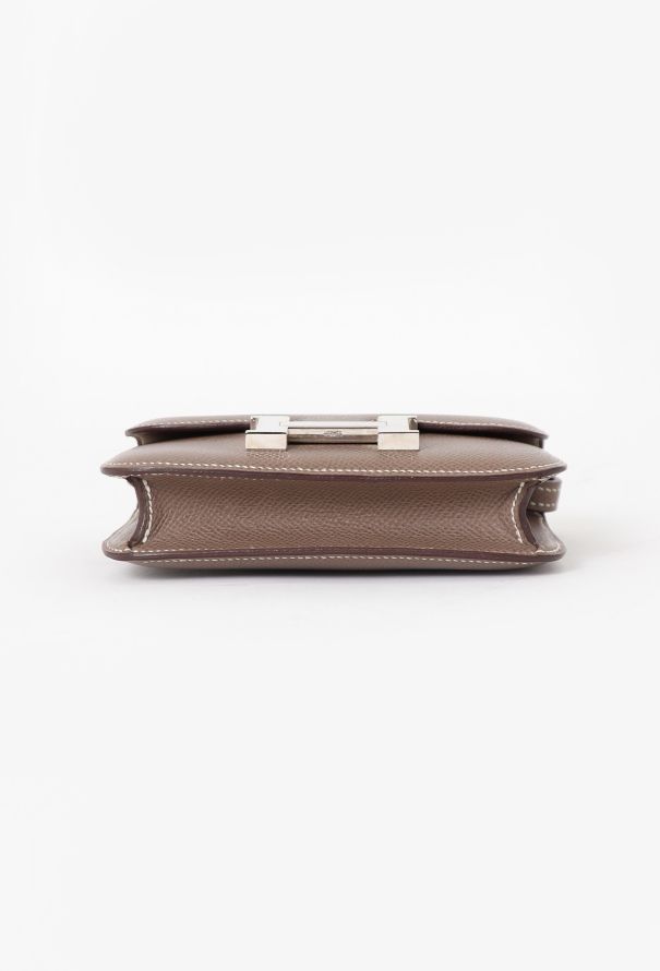 Hermès Etoupe Epsom Micro Constance - 7 Hermès Etoupe Epsom Micro Constance - 7