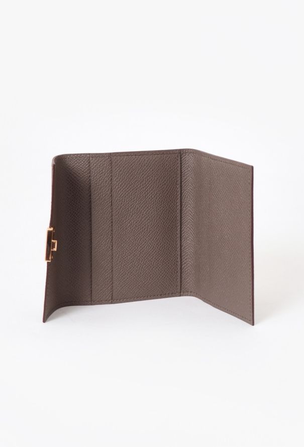 Hermès Etoupe Epsom Clic 10 Wallet - 9 Hermès Etoupe Epsom Clic 10 Wallet - 9