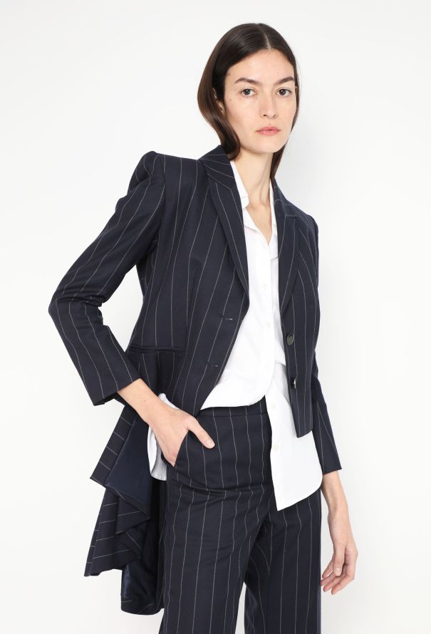Givenchy Haute Couture 1998 Pleated Pinstripe Suit - 1