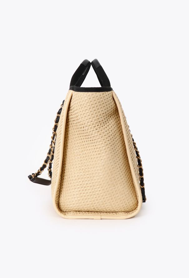 Chanel Raffia Medium Deauville Tote Bag - 4 Chanel Raffia Medium Deauville Tote Bag - 4