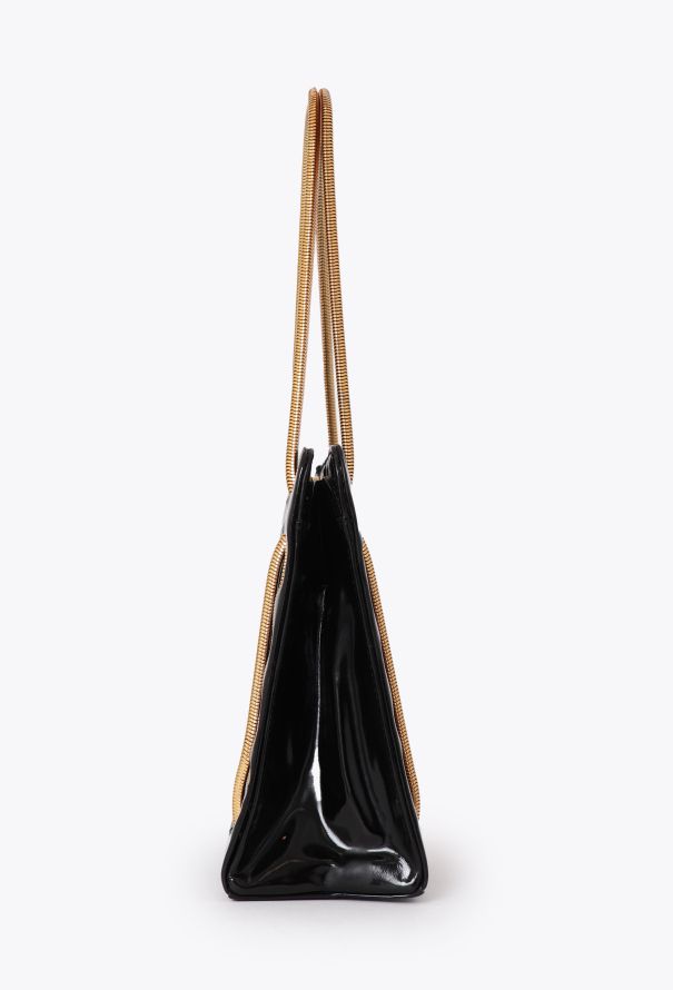 Saint Laurent '80 Black Vinyl Mini Bag - 5