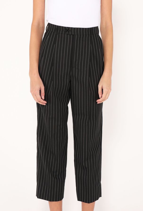 Céline S/S 2021 Pinstripe Cropped Trousers - 3