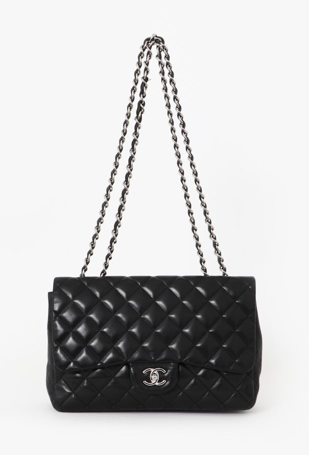 Chanel Black Jumbo Timeless Bag - 1