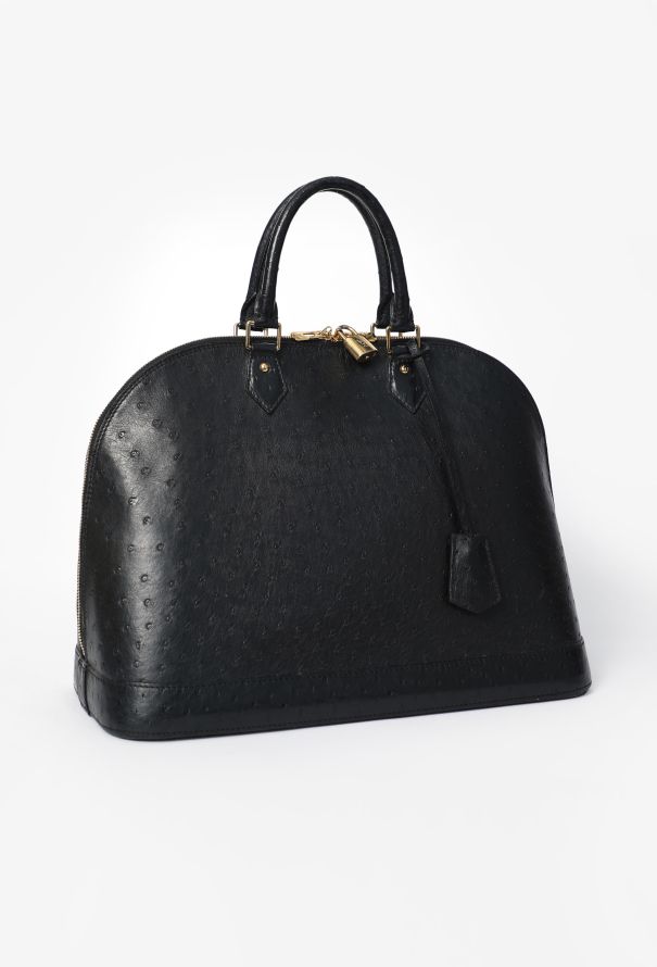 Louis Vuitton Ostrich Alma GM Bag - 2