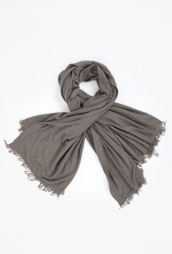 Rick Owens Frayed Cashmere & Silk Scarf - 2