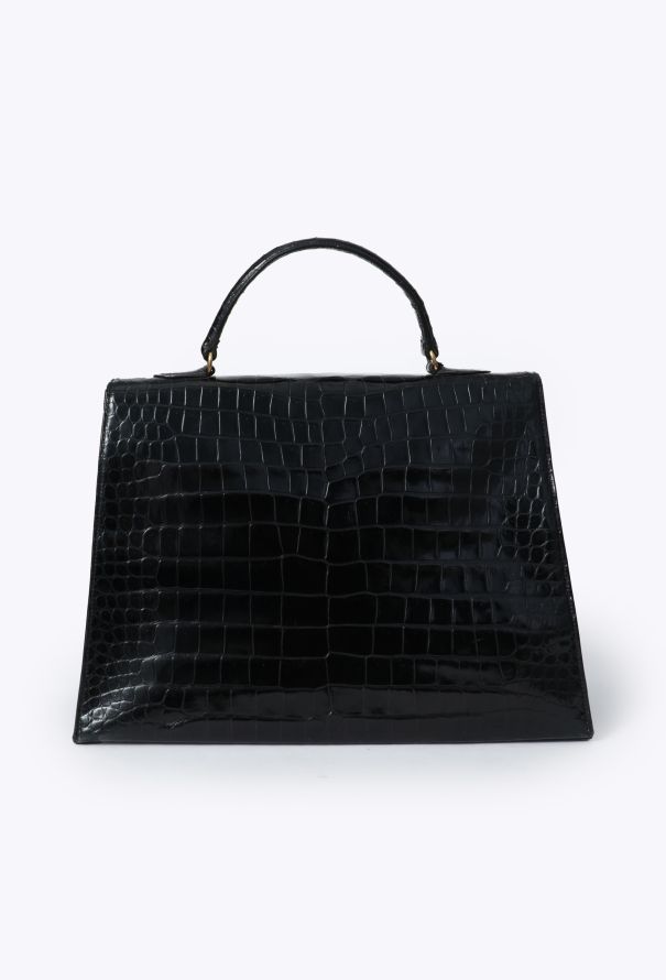 Hermès RARE 1955 Porosus Kelly 'Chaîne d'Ancre' 36cm - 4