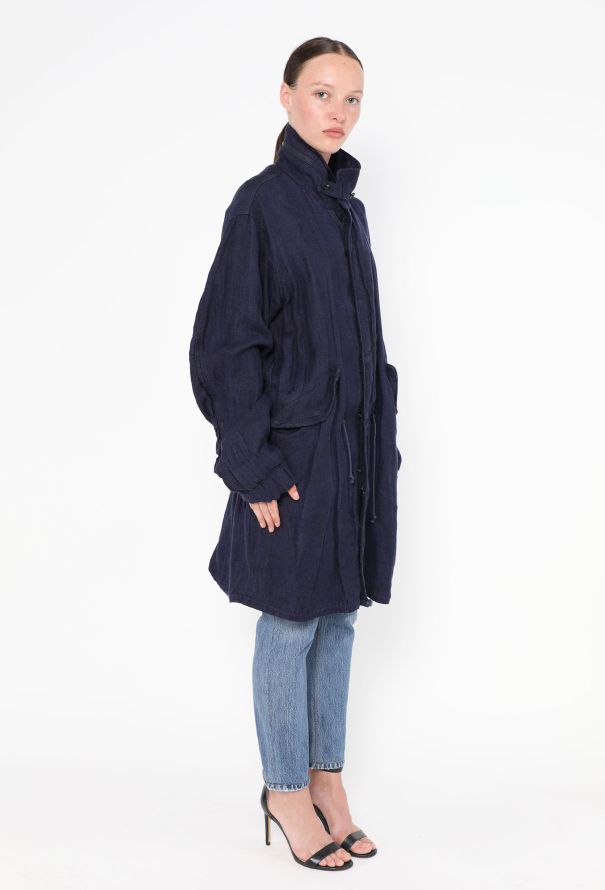 Yohji Yamamoto 2017 Oversized Linen Parka - 5