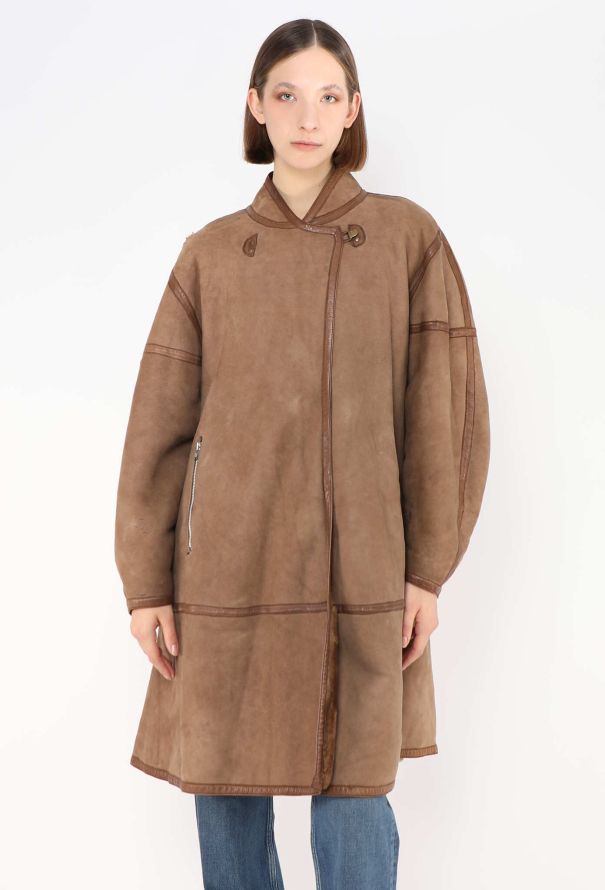 Alaïa ULTRA RARE F/W 1982 Shearling-Lined Coat - 3 Alaïa ULTRA RARE F/W 1982 Shearling-Lined Coat - 3
