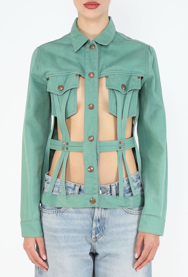 Jean Paul Gaultier Junior 1989 Denim Cage Jacket - 3