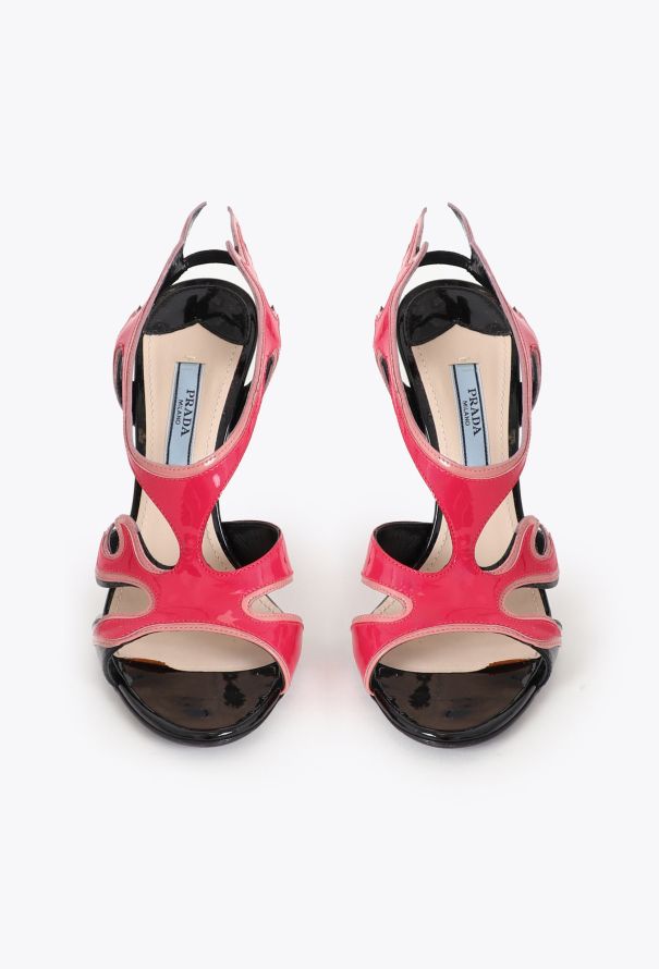 Prada S/S 2012 Patent Flame Sandals - 4