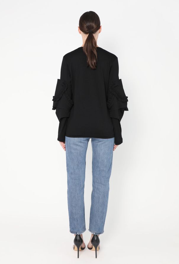 Comme des Garçons Ruffled Patchwork Top - 4