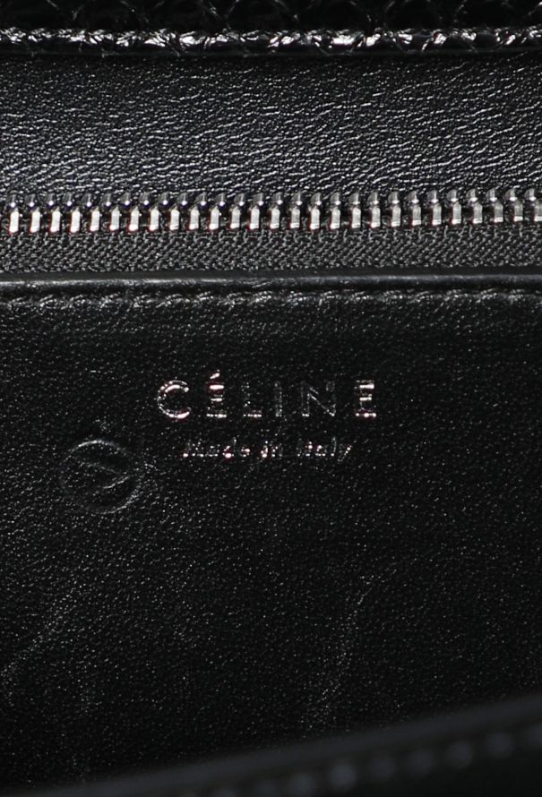Céline Classic Black Python Bag - 12